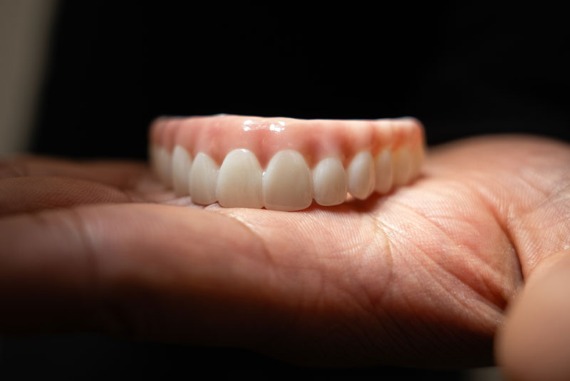 full arch being held with light