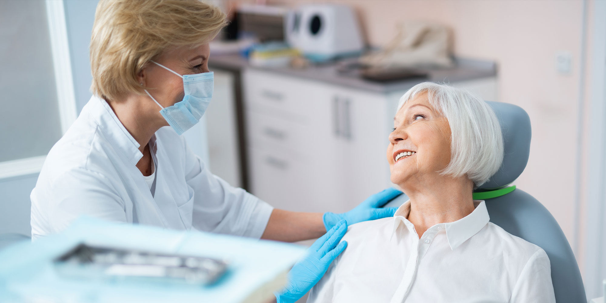 implant candidate preparing for dental implants